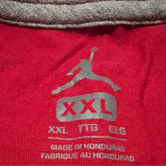Jordan Red Legendary Script Tee - Picture 2 of 3